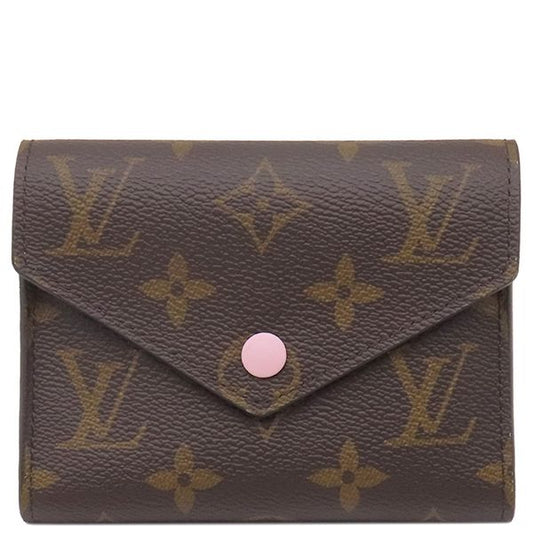 Louis Vuitton Trifold Wallet Portefeuille Victorine Monogram Canvas Rose