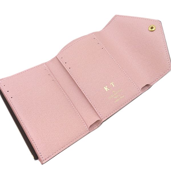 Louis Vuitton Trifold Wallet Portefeuille Victorine Monogram Canvas Rose