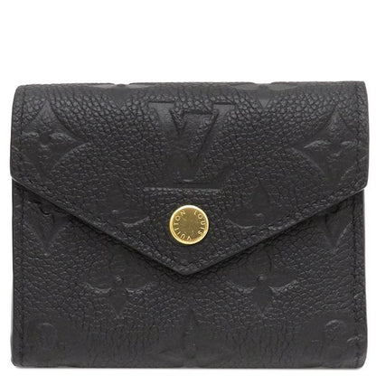 Louis Vuitton Trifold Wallet Portefeuille Zoë Monogram Empreinte Noir Black