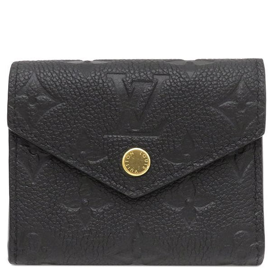 Louis Vuitton Trifold Wallet Portefeuille Zoë Monogram Empreinte Noir Black