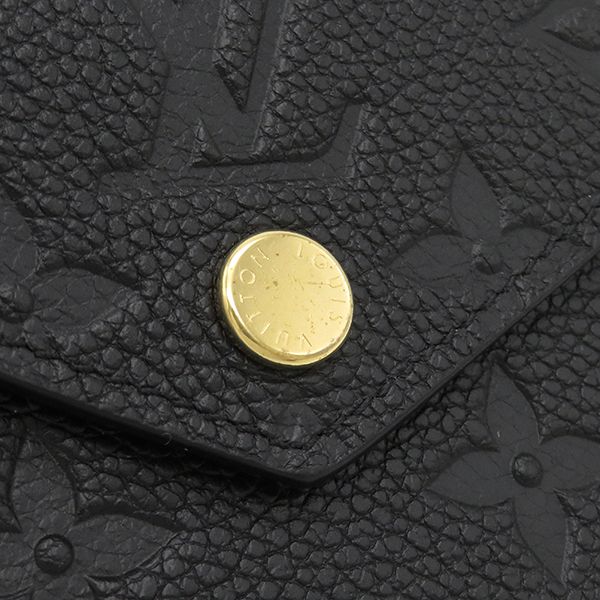 Louis Vuitton Trifold Wallet Portefeuille Zoë Monogram Empreinte Noir Black
