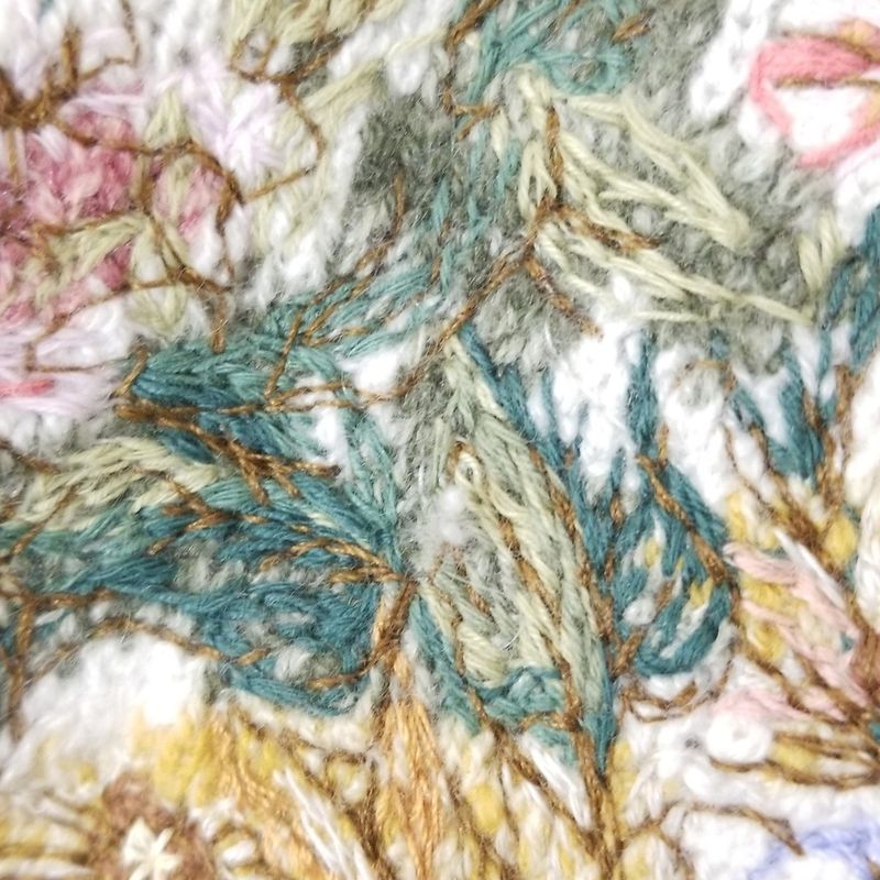 Dior/christian Dior Long Sleeve Sweater Size 46I Women's - White Light Pink And