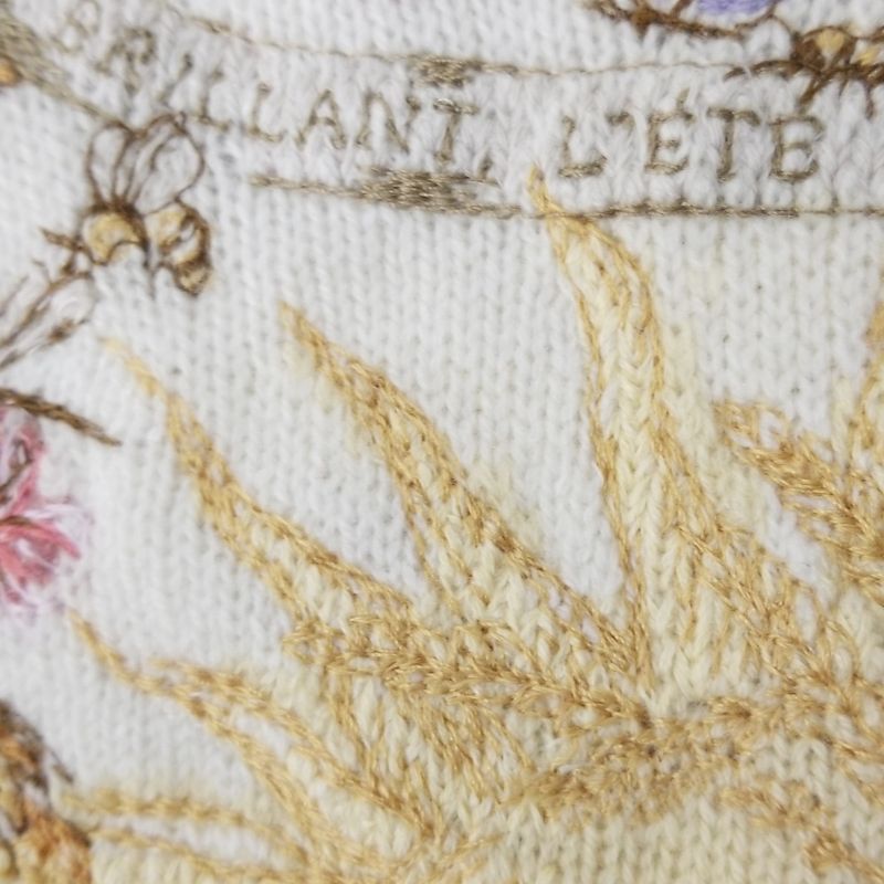 Dior/christian Dior Long Sleeve Sweater Size 46I Women's - White Light Pink And