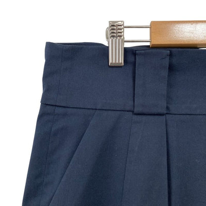 Prada Knee Length Cotton Twill Skirt Size 42 Navy Women Used