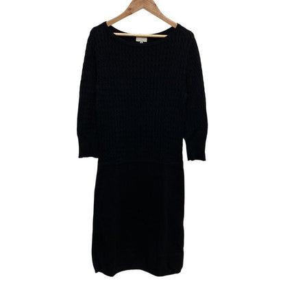 LA Mode Balenciaga LA Mode Balenciaga Cubic Sleeve Knee Length Cable Knit Dress