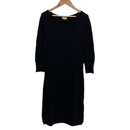 LA Mode Balenciaga LA Mode Balenciaga Cubic Sleeve Knee Length Cable Knit Dress