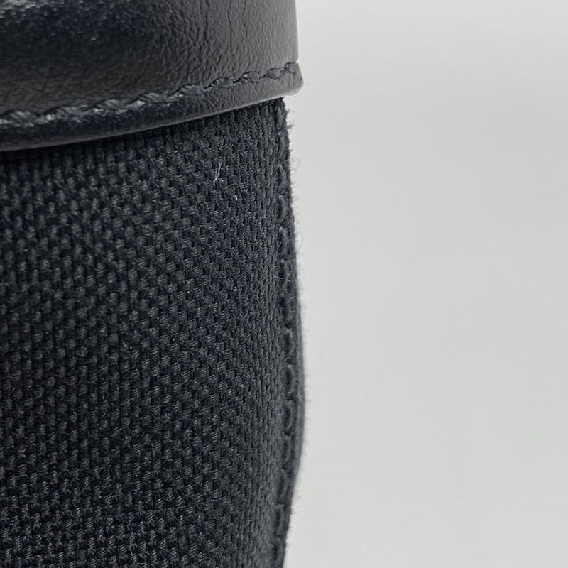 Prada Logo Jacquard Tote Shoulder Bag Tote Canvas Nero (black) Women