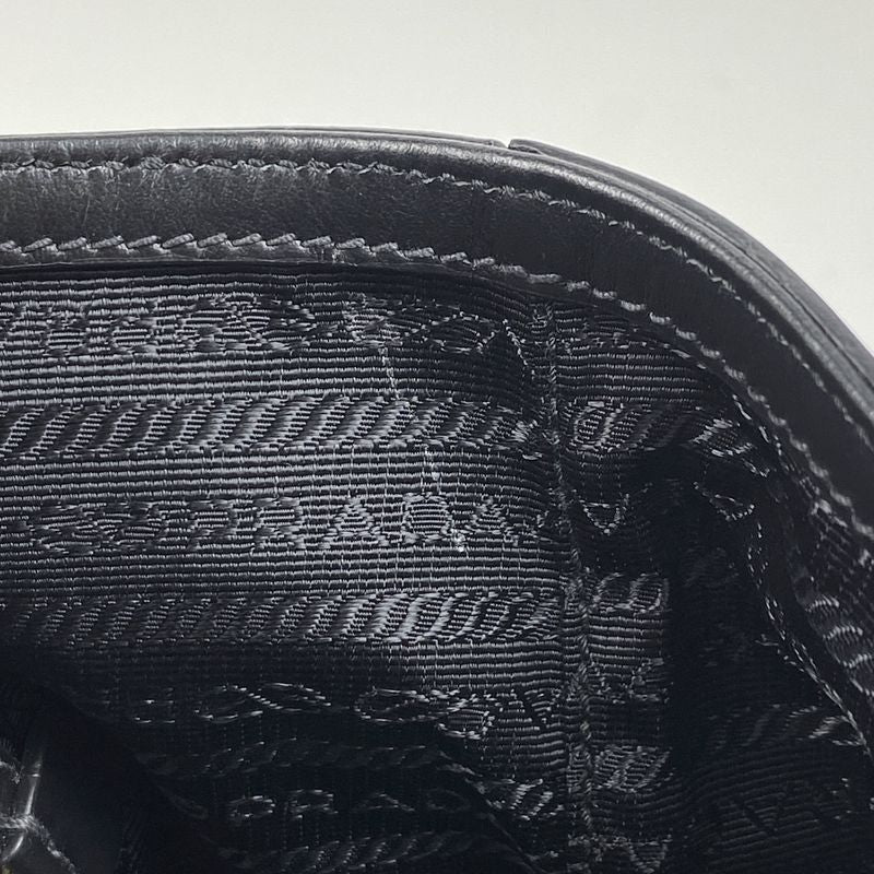 Prada Logo Jacquard Tote Shoulder Bag Tote Canvas Nero (black) Women
