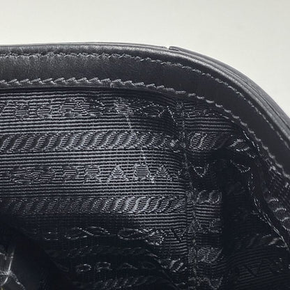 Prada Logo Jacquard Tote Shoulder Bag Tote Canvas Nero (black) Women