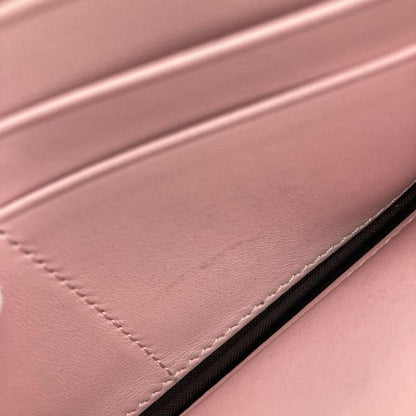 Fendi Zucca Fize Long Wallet Leather 8m0251 A6CB Pink Women