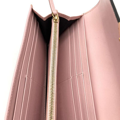 Fendi Zucca Fize Long Wallet Leather 8m0251 A6CB Pink Women