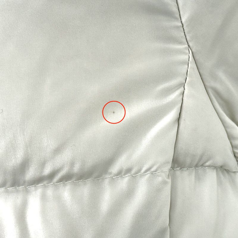 Prada Down Women's Branded Sport Down Jacket Nylon White L 40 Light Gray