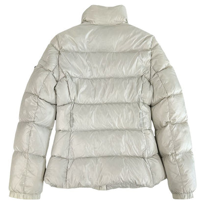Prada Down Women's Branded Sport Down Jacket Nylon White L 40 Light Gray