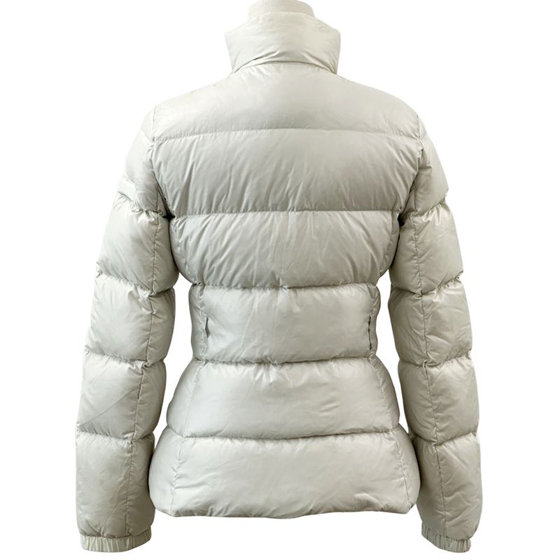 Prada Down Women's Branded Sport Down Jacket Nylon White L 40 Light Gray