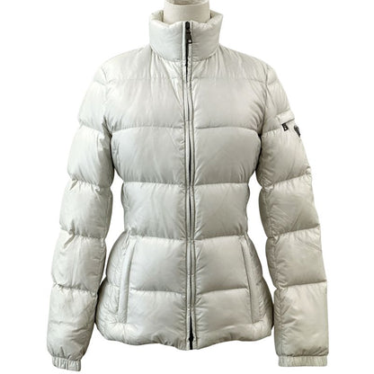 Prada Down Women's Branded Sport Down Jacket Nylon White L 40 Light Gray