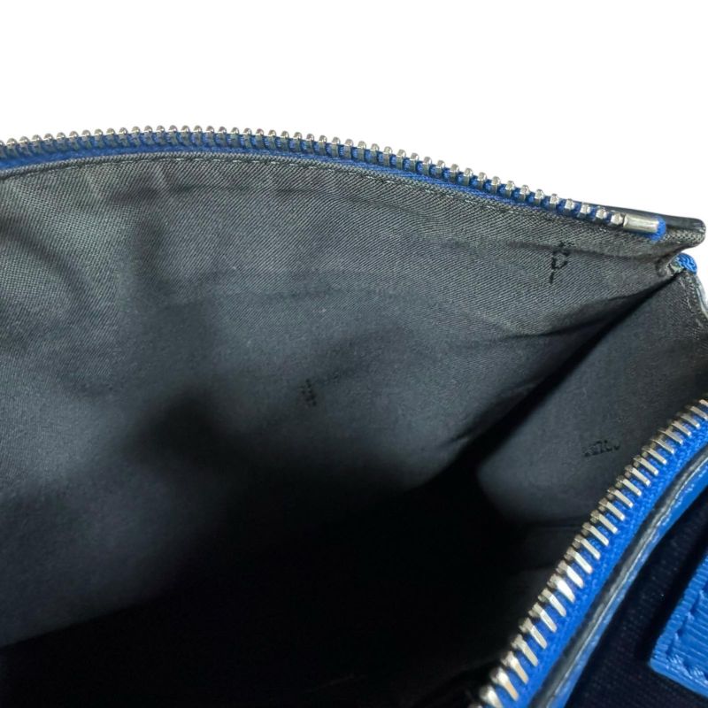 Fendi Shoulder Bag Leather 7va319 Blue Men's Fendi Preowned Fendi