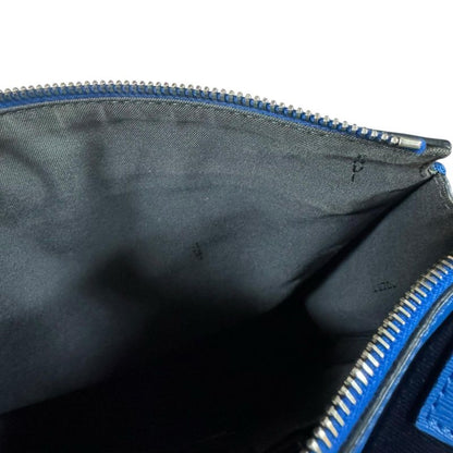 Fendi Shoulder Bag Leather 7va319 Blue Men's Fendi Preowned Fendi