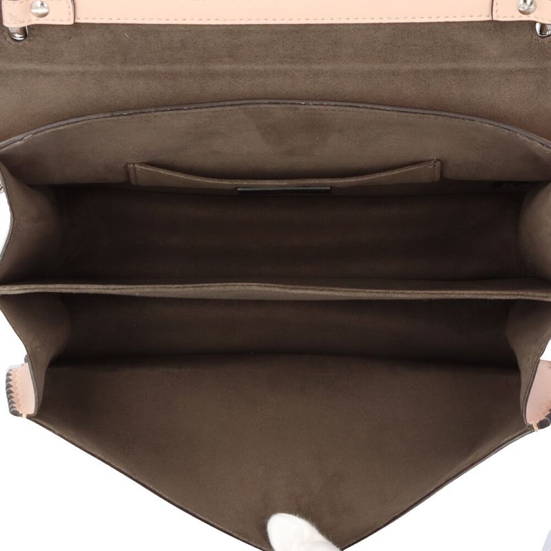 Fendi Canai Shoulder Bag Leather 8bt283 Pink Ladies Fendi Preowned Fendi