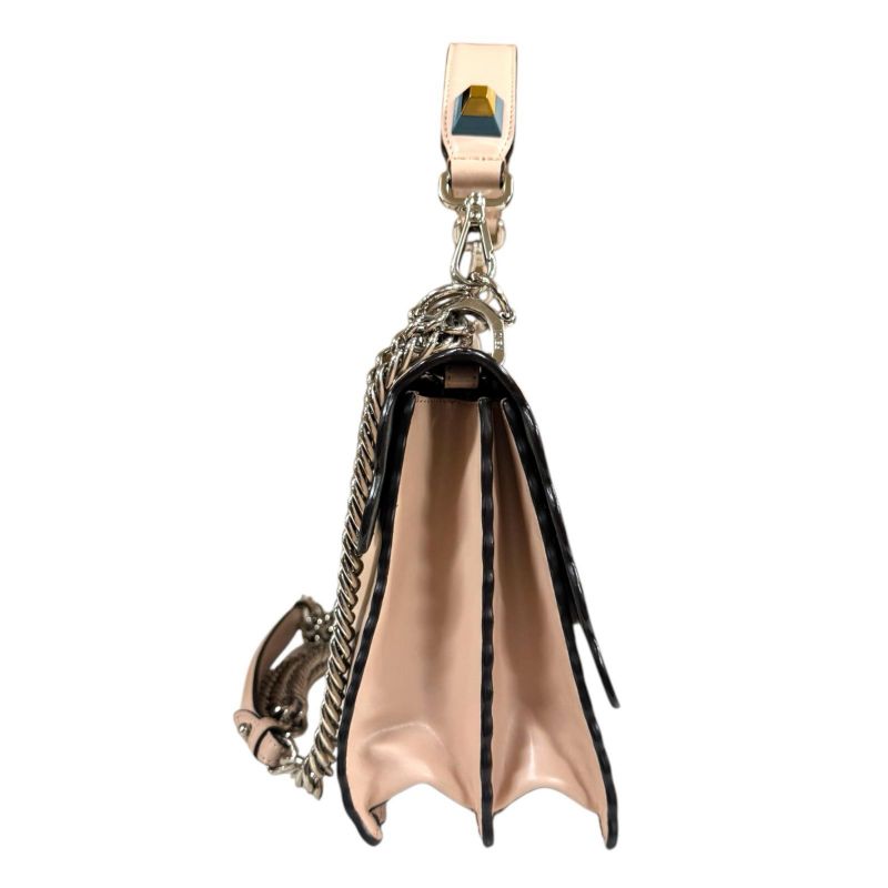 Fendi Canai Shoulder Bag Leather 8bt283 Pink Ladies Fendi Preowned Fendi