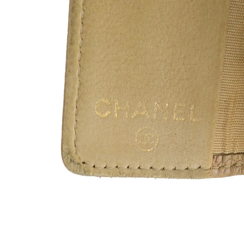 Chanel Coco Mark Caviar Skin 6-ring Key Case Beige 08bs072