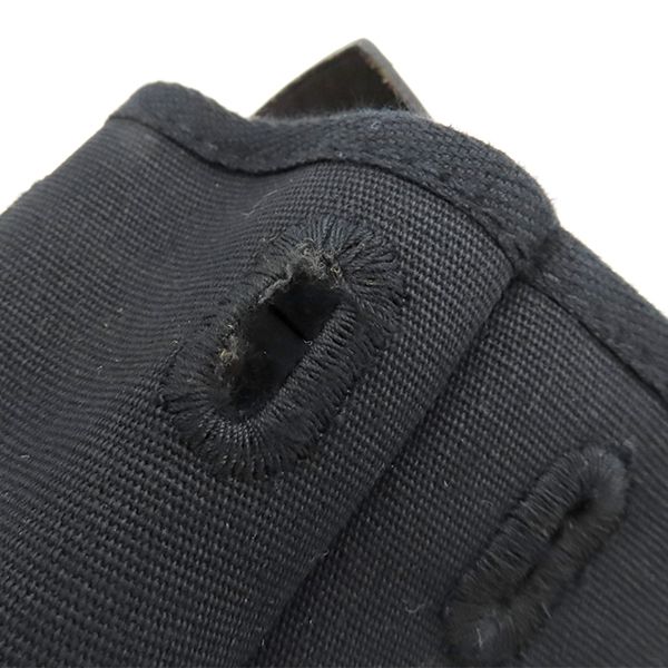 Hermes Shoulder Bag Herbag Her Bag TPM Leather Toile Officier Black Silver