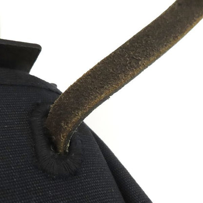 Hermes Shoulder Bag Herbag Her Bag TPM Leather Toile Officier Black Silver