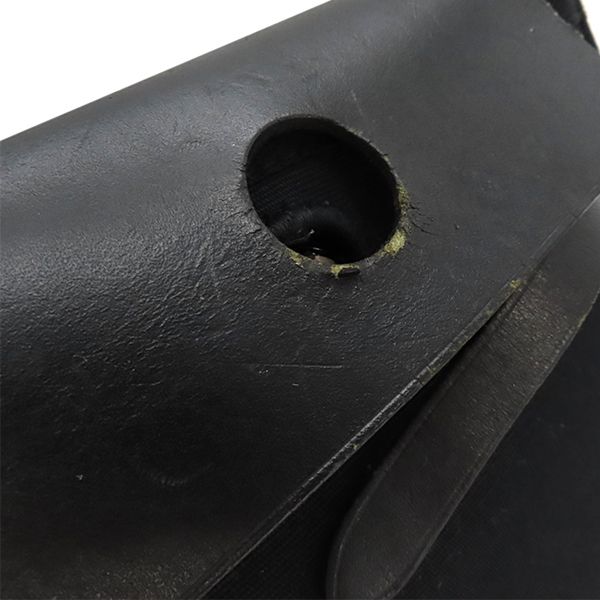 Hermes Shoulder Bag Herbag Her Bag TPM Leather Toile Officier Black Silver