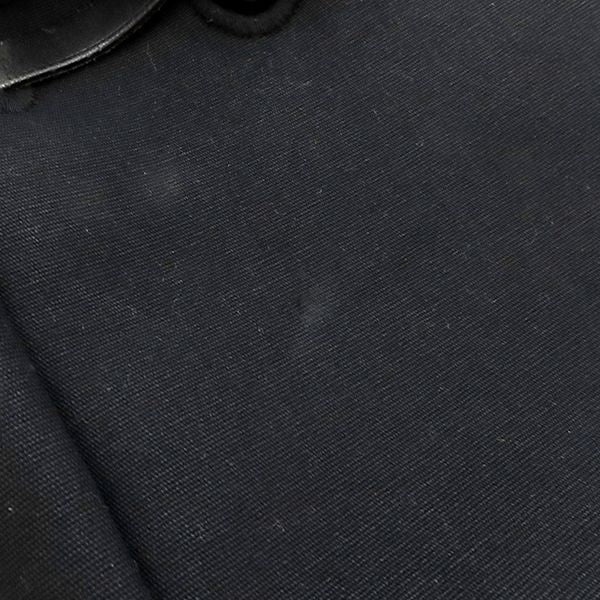 Hermes Shoulder Bag Herbag Her Bag TPM Leather Toile Officier Black Silver