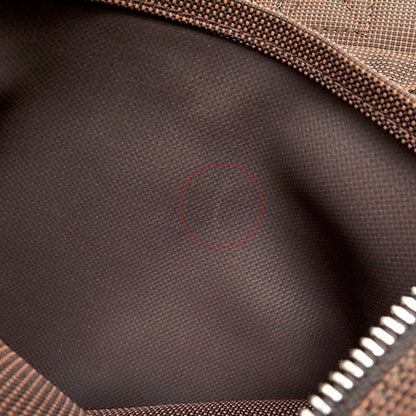 Hermes Tote Bag Her Line PM Canvas Brown Silver Hardware Brown