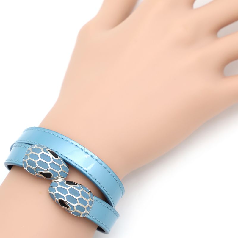 Bvlgari Bvlgari Bracelet Serpenti Forever Leather Bracelet Leather Metal Light