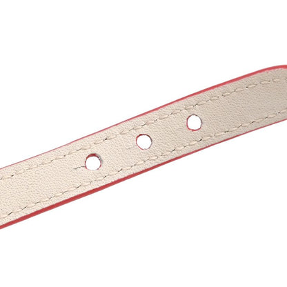 Bvlgari Bvlgari Bracelet Serpenti Forever Leather Bracelet Leather Metal Red