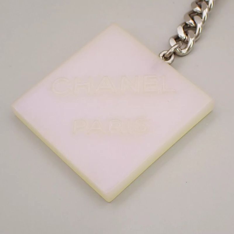 Chanel Logo Charm Key Folder Pink Acrylic 05bs067