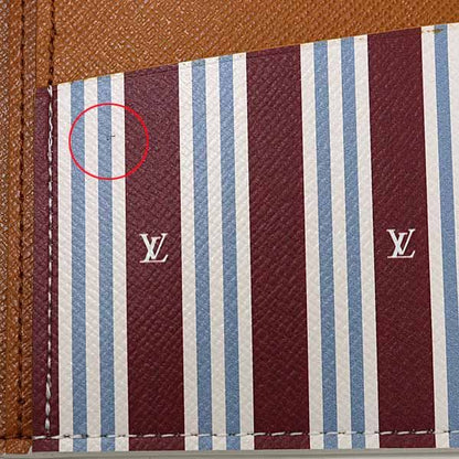 Louis Vuitton Portefeuille Brother Bifold Long Wallet Monogram Heritage Canvas
