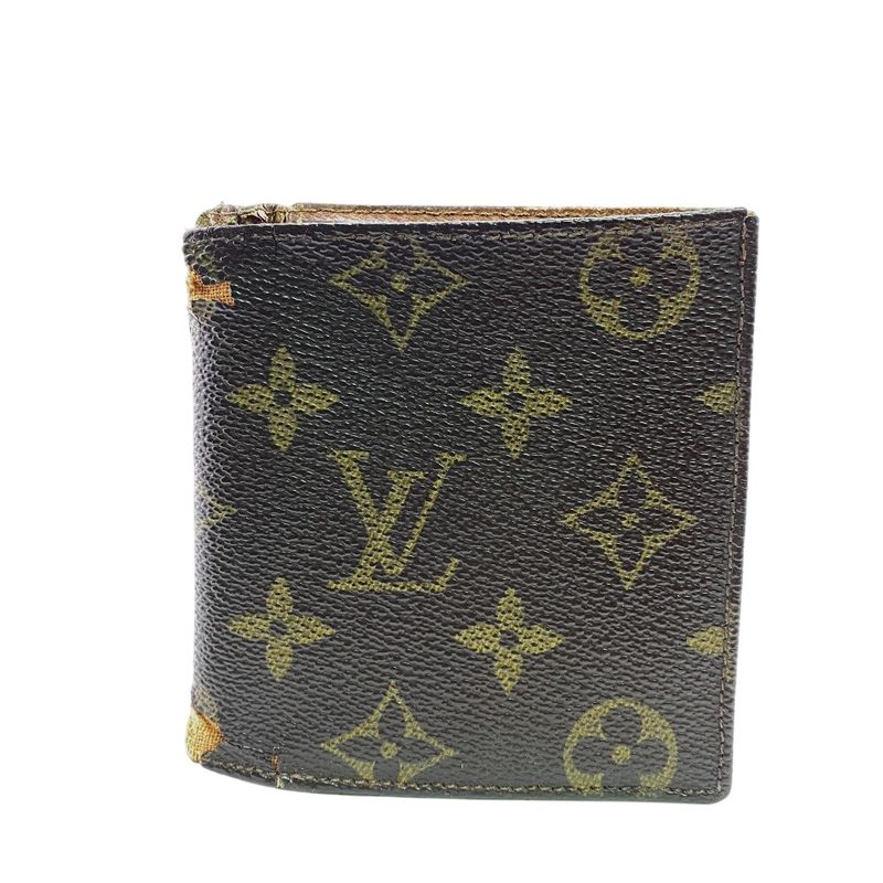 Louis Vuitton Vintage Card Case Beige Men's