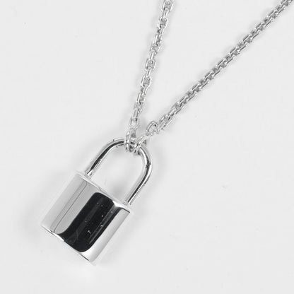 Louis Vuitton Lock-It Padlock Motif Silver 925 Ladies 8.28g Necklace