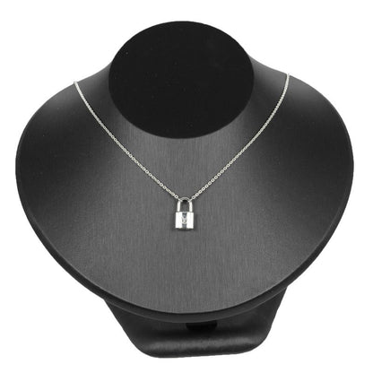 Louis Vuitton Lock-It Padlock Motif Silver 925 Ladies 8.28g Necklace
