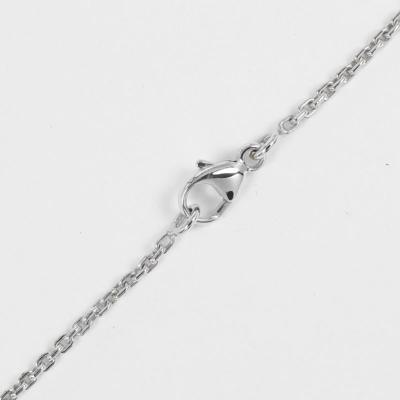 Louis Vuitton Lock-It Padlock Motif Silver 925 Ladies 8.28g Necklace