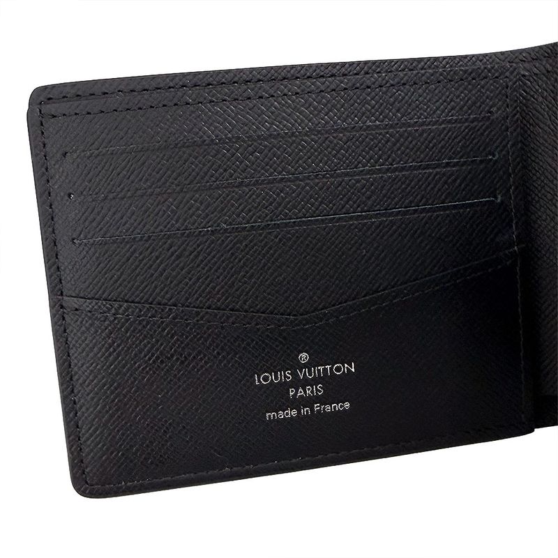 Louis Vuitton Monogram Eclipse Reverse Portefeuille Scuffander Bifold Wallet