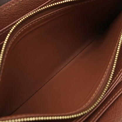 Louis Vuitton Long Wallet Zippy Wallet Monogram Canvas Brown Gold Hardware