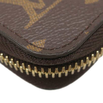 Louis Vuitton Long Wallet Zippy Wallet Monogram Canvas Brown Gold Hardware