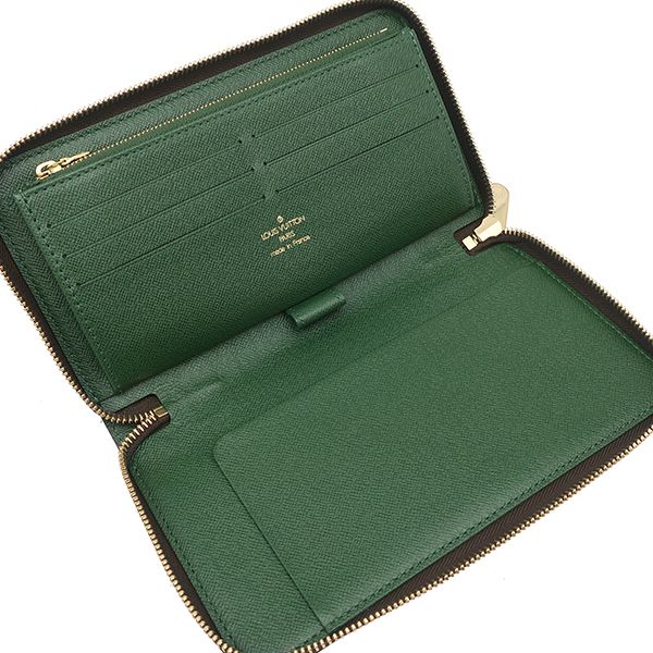 Louis Vuitton Long Wallet Monogram Groom Zippy Organizer Monogram Canvas Vert
