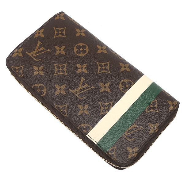 Louis Vuitton Long Wallet Monogram Groom Zippy Organizer Monogram Canvas Vert