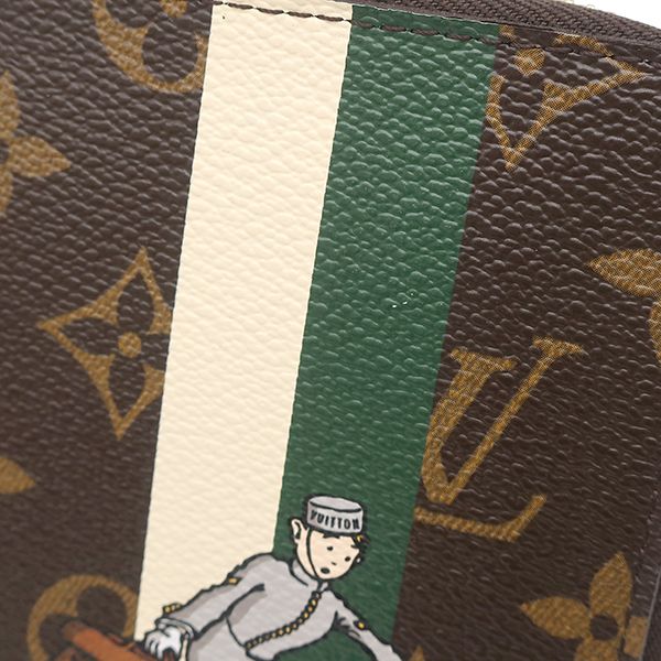 Louis Vuitton Long Wallet Monogram Groom Zippy Organizer Monogram Canvas Vert