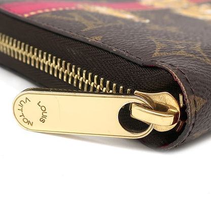 Louis Vuitton Long Wallet Zippy Wallet Summer Trunk Monogram Canvas Brown Gold