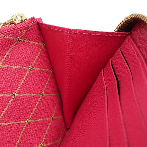 Louis Vuitton Long Wallet Zippy Wallet Summer Trunk Monogram Canvas Brown Gold