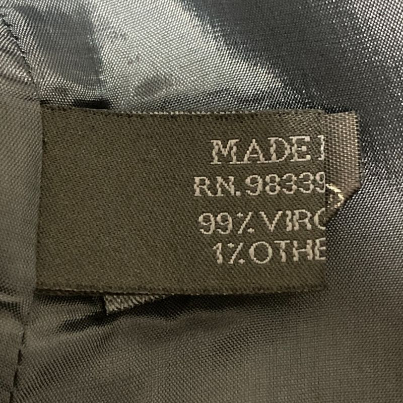 Prada Back Slit Knee Length Tight Skirt 42 Navy Women's Used