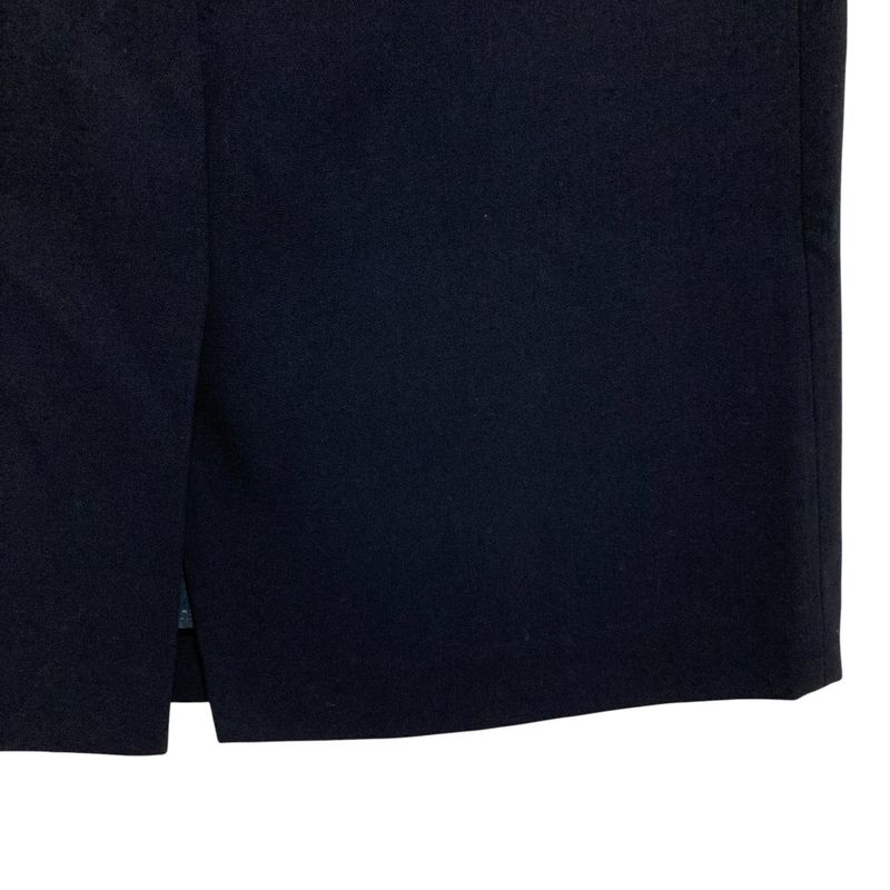 Prada Back Slit Knee Length Tight Skirt 42 Navy Women's Used