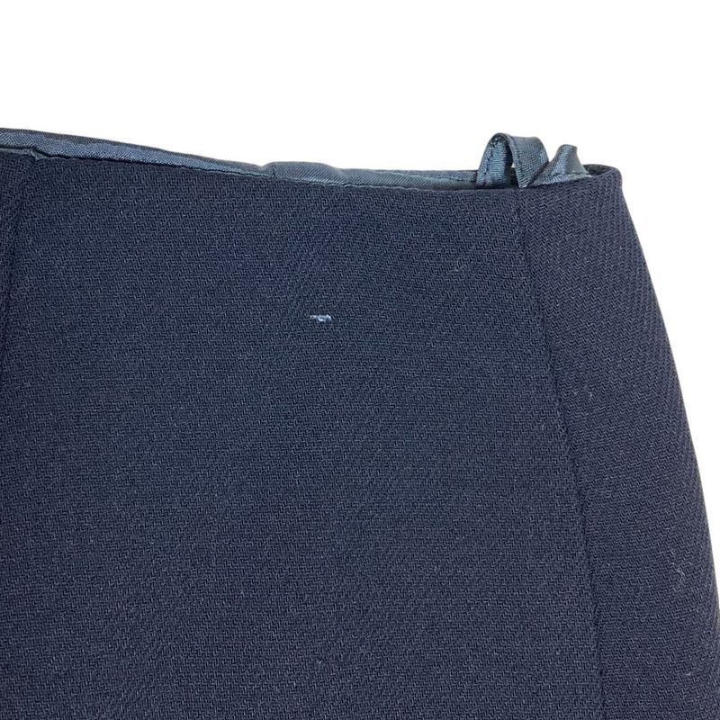 Prada Back Slit Knee Length Tight Skirt 42 Navy Women's Used
