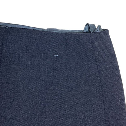 Prada Back Slit Knee Length Tight Skirt 42 Navy Women's Used