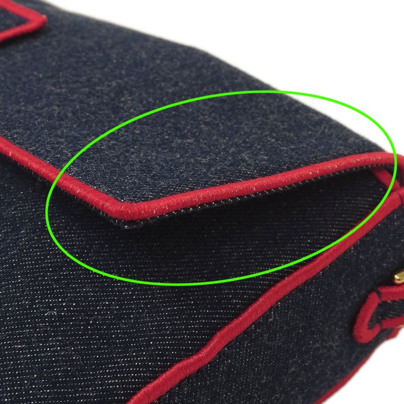 Fendi Bag Women's Brand Handbag Shoulder Bag 2way Mamma Bucket Denim Blue